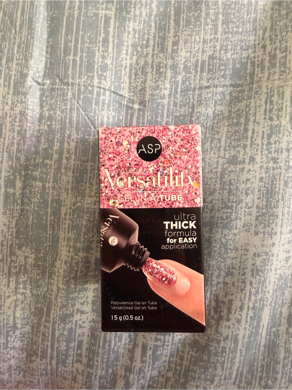 ASP Versatility LED/UV Gel in a Tube — Pink Glitter, NWT